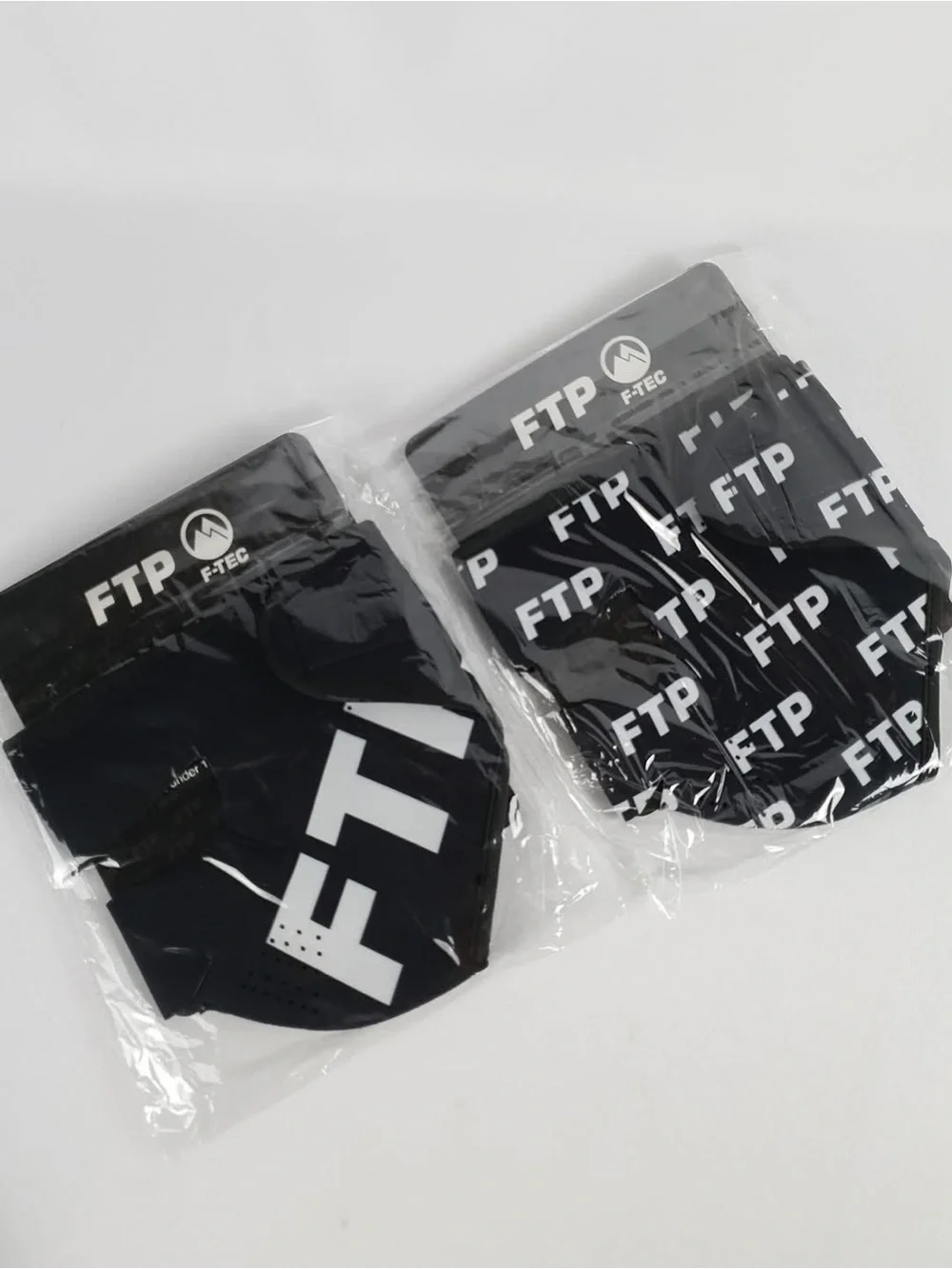 Set Of 2 FTP All Over & Logo Face Masks - Neoprene F-Tec Blizzard - Brand New